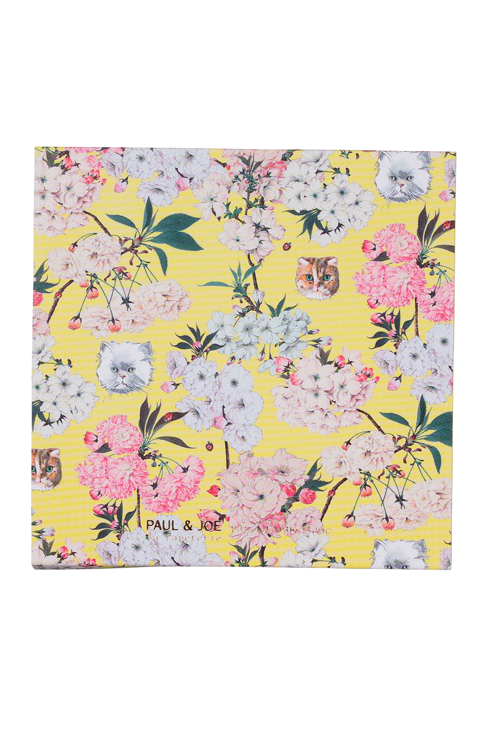 Paul & Joe pense-bête jaune floral tête chat