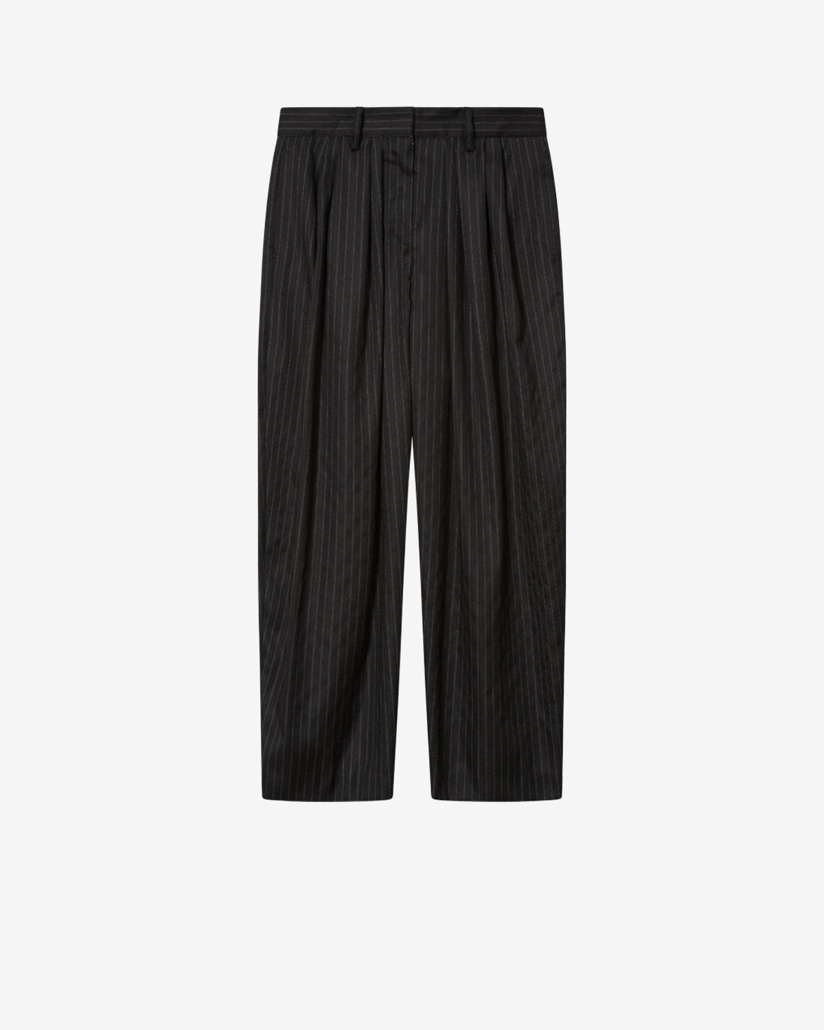 Isabel Marant Janice PA0613FC pantalon noir laine rayures
