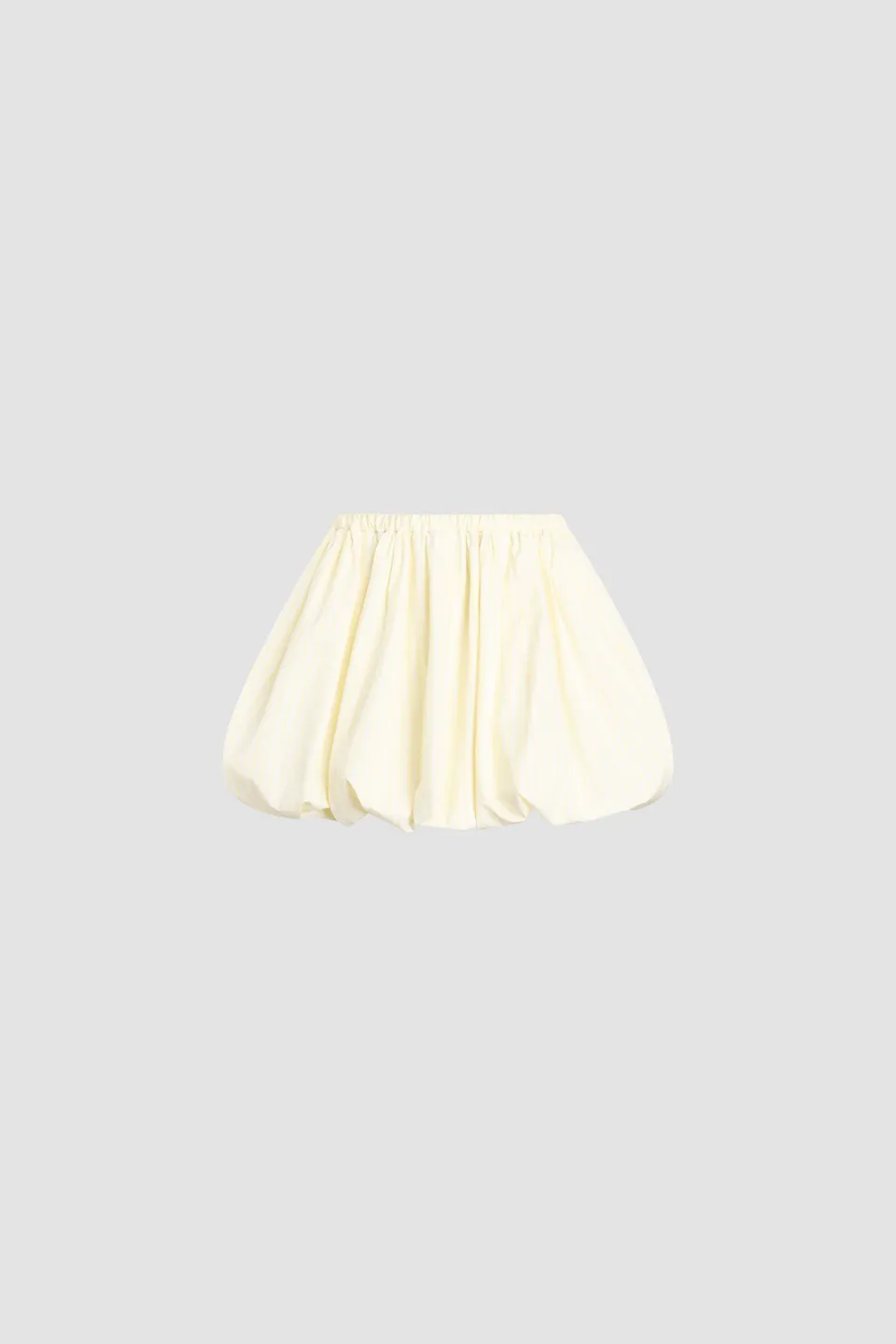 Patou P26SK11002485969 jupe mini coton jaune Lemonade Stripes