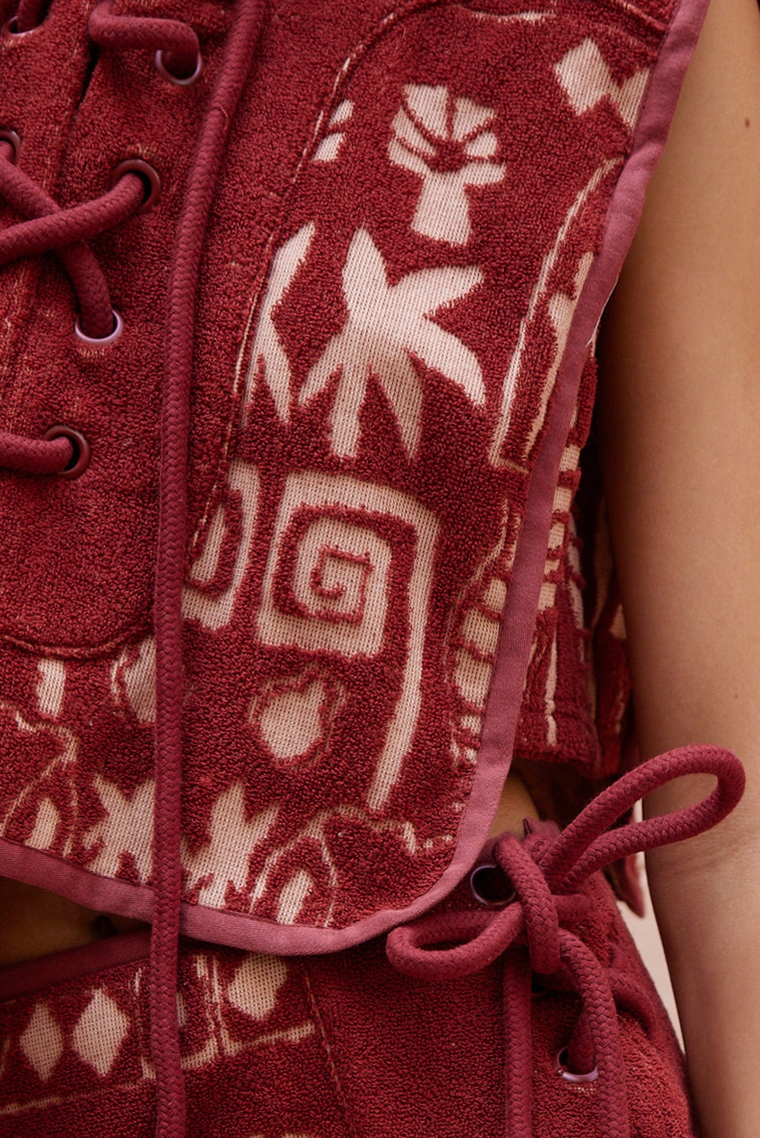 Alemais Maya top crop coton bio imprimé