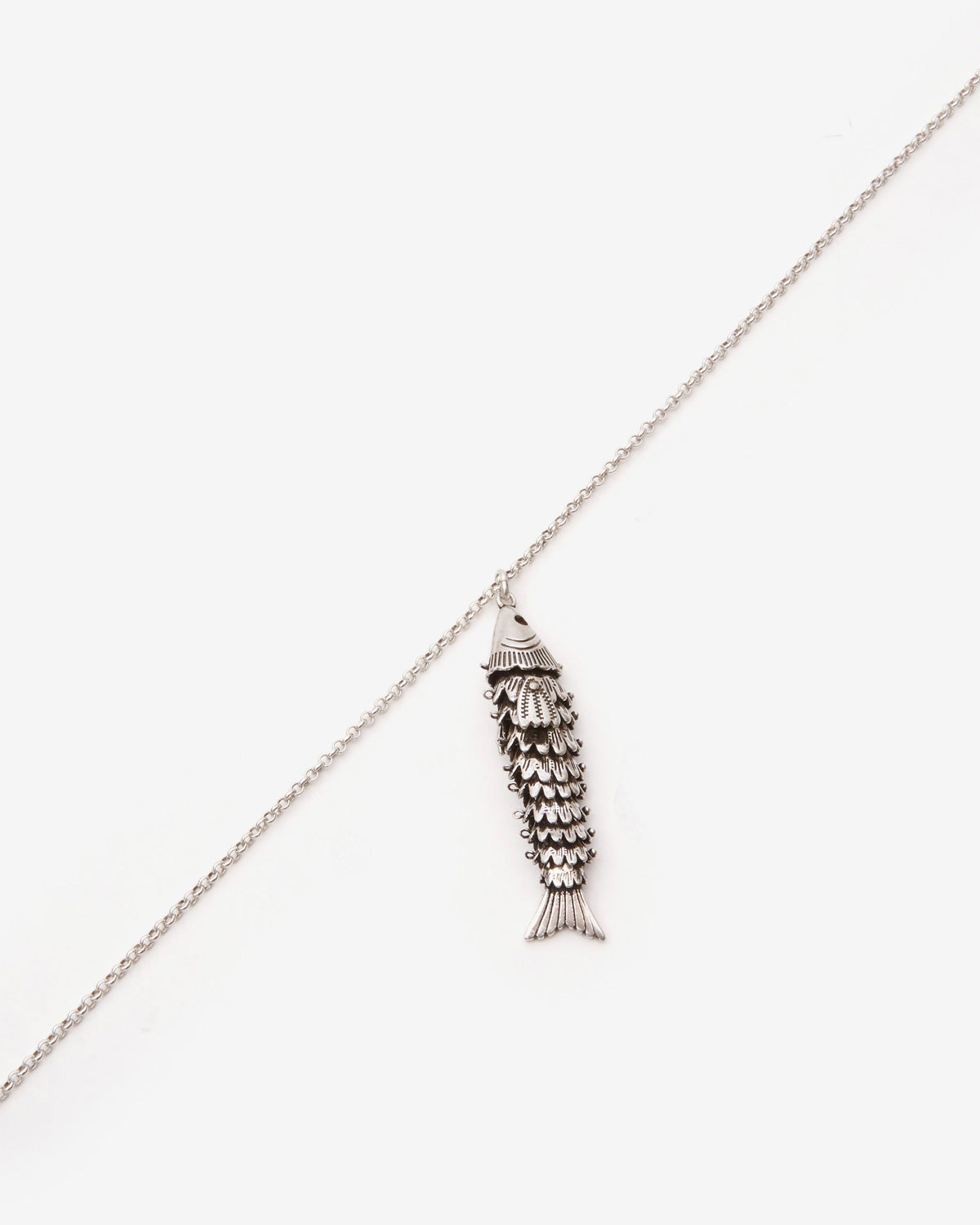 Isabel Marant River Man collier pendentif poisson argent