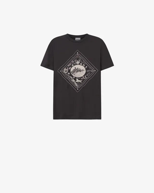Isabel Marant Zewel T-shirt coton noir délavé