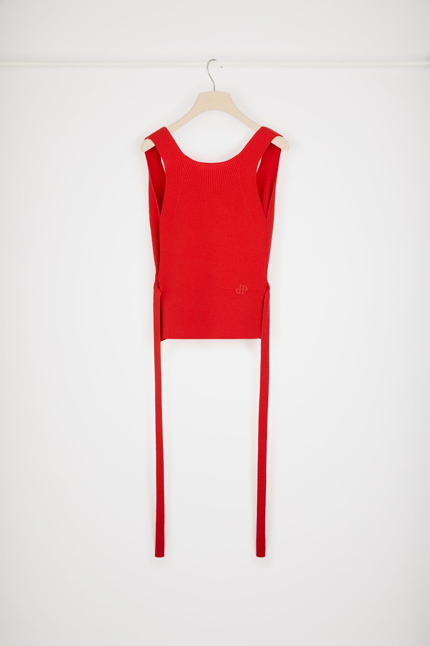 Patou KN153 débardeur maille laine rouge racing
