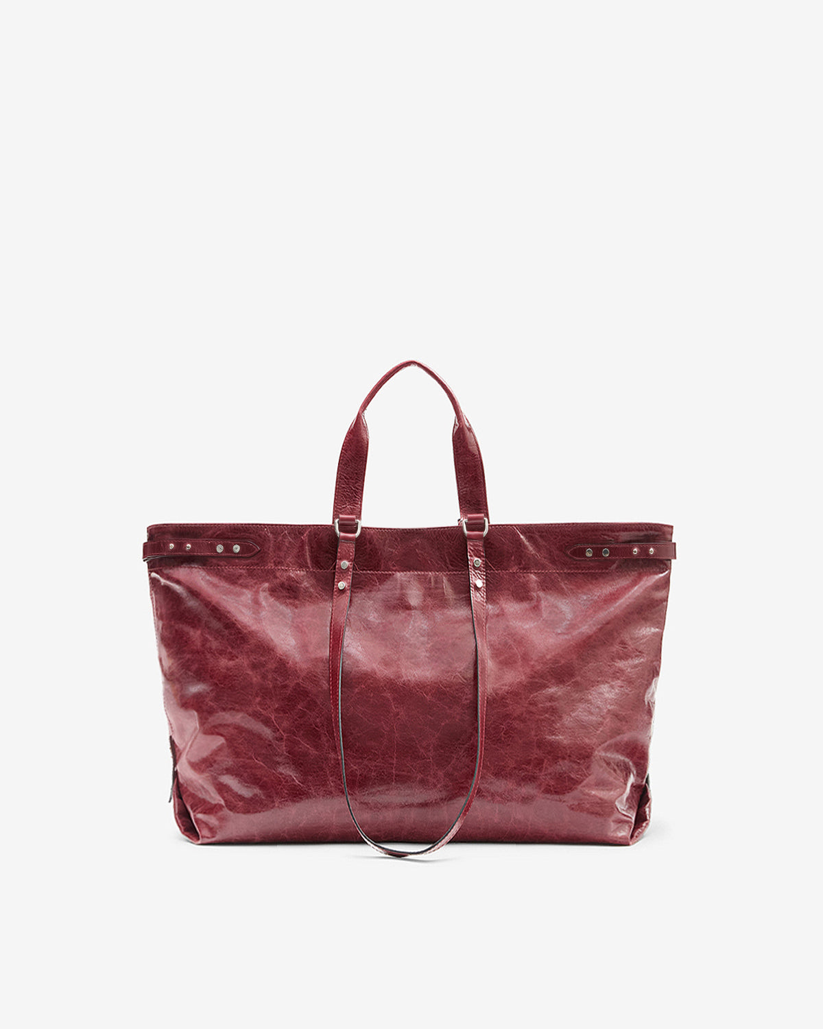 Isabel Marant Winna sac cabas cuir bordeaux 37,5 cm