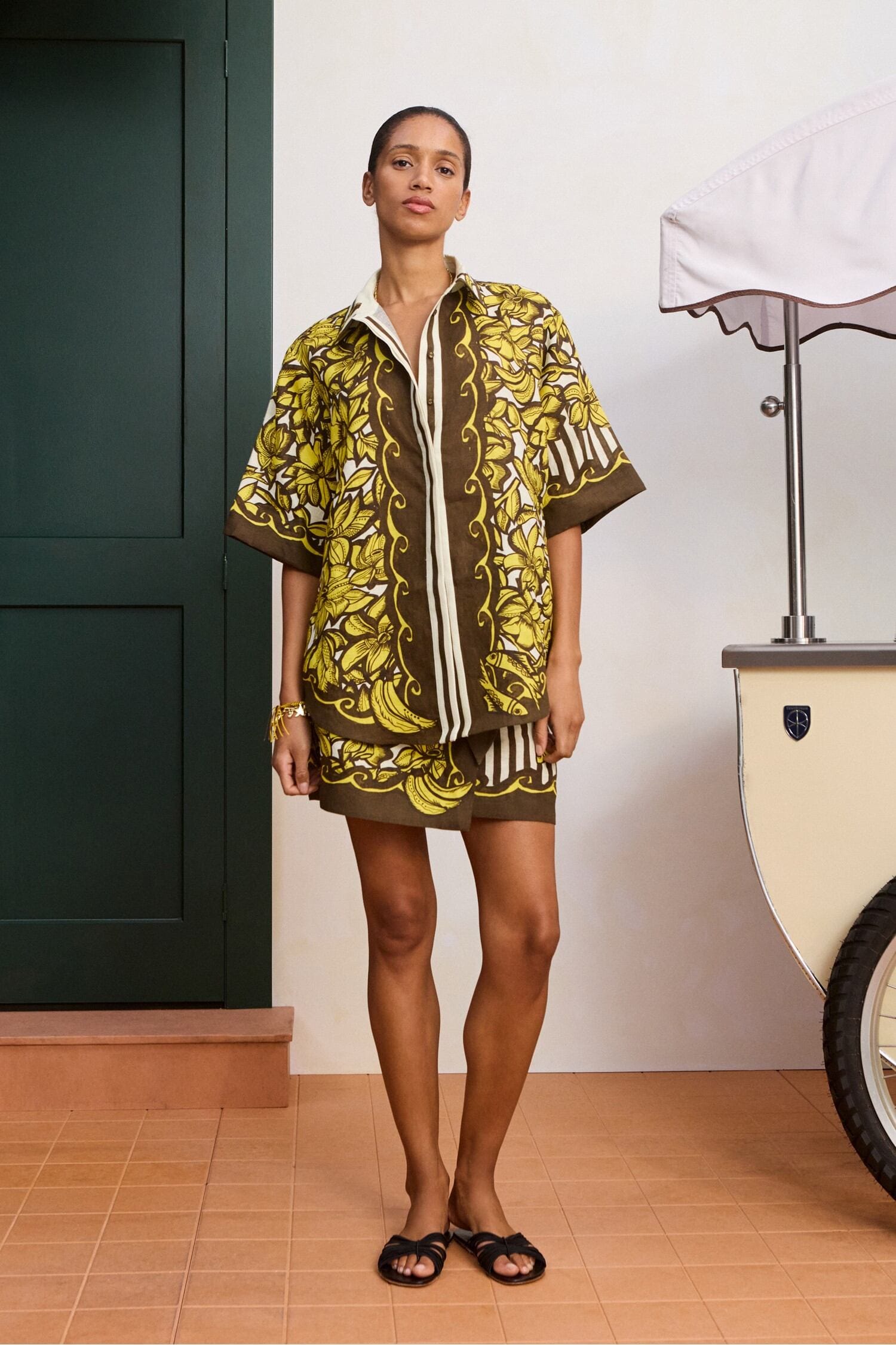Alemäis Mona Shirt chemise chanvre taille 8 fleurs