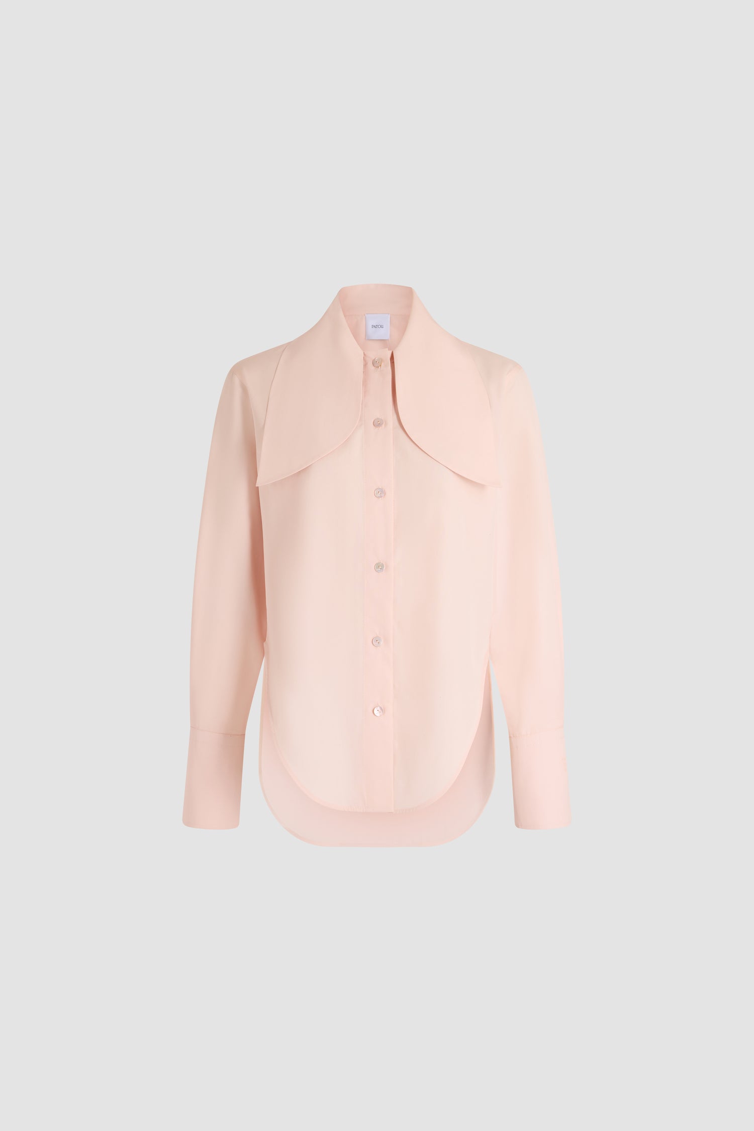 Patou H26BL0630017466P blouse coton bio rose Frost Pink