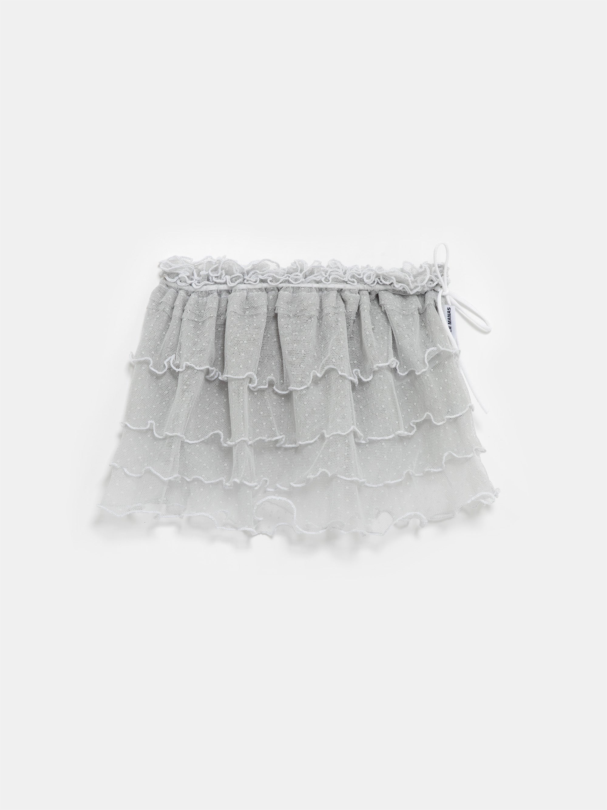 Ester Manas Mini Manas Grey Polka Dot jupe silver