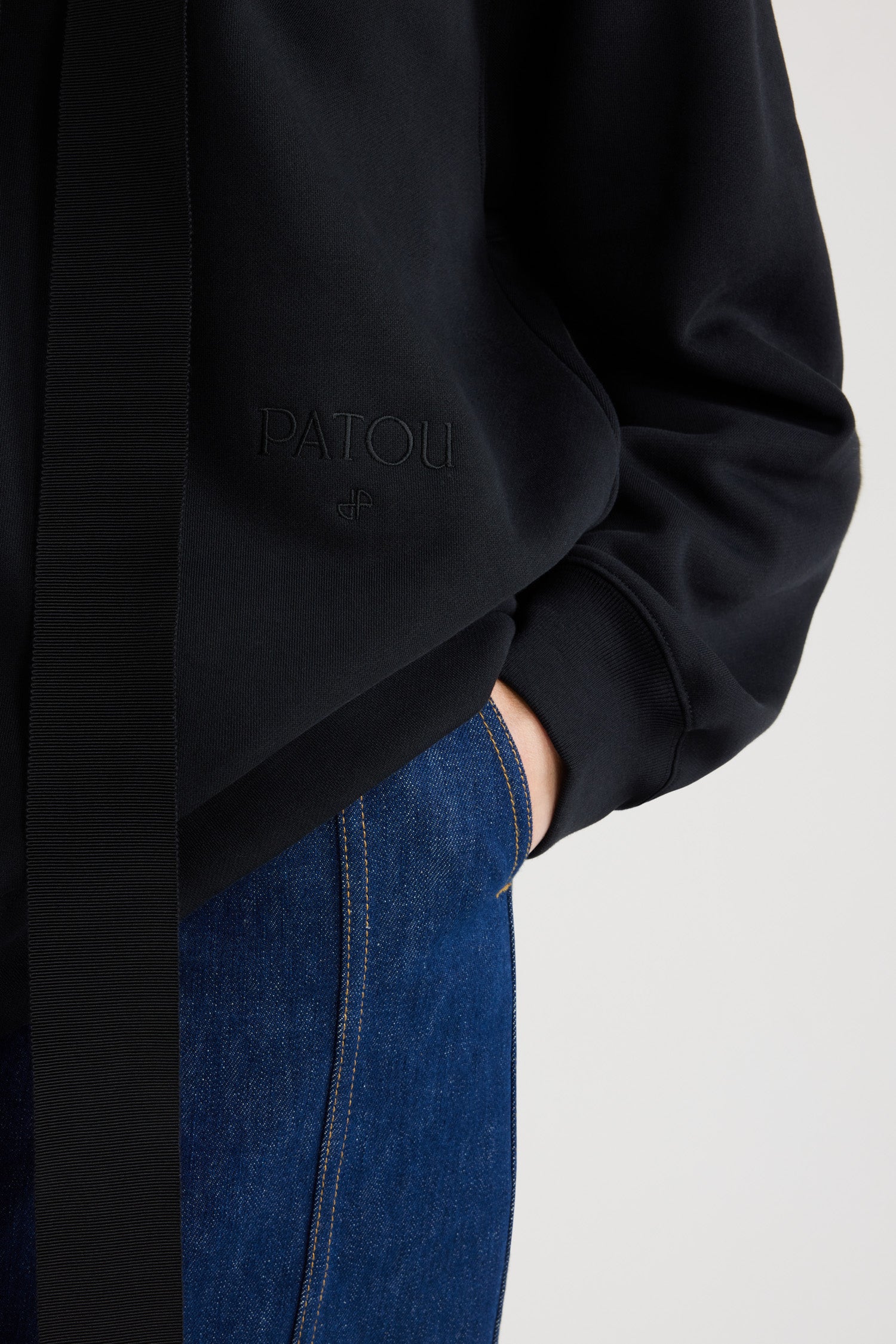 Patou Archive H24JE0379995999B hoodie coton Black
