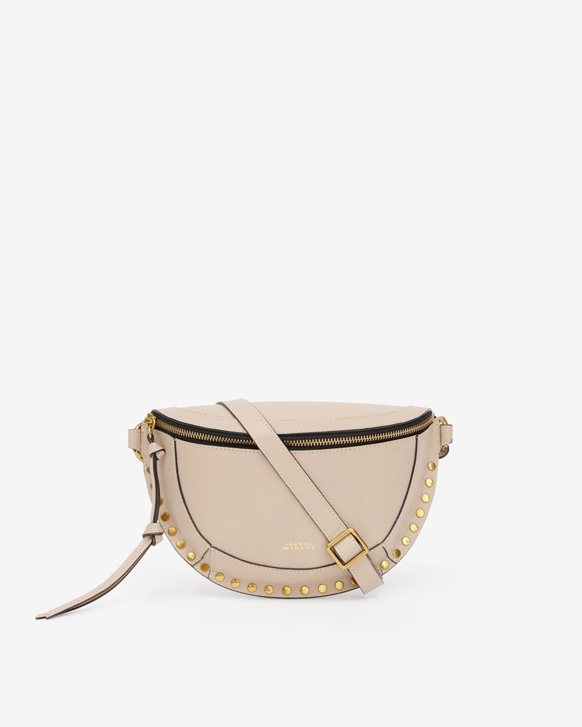 Isabel Marant Skano BJ0001FA sac banane beige clair cuir