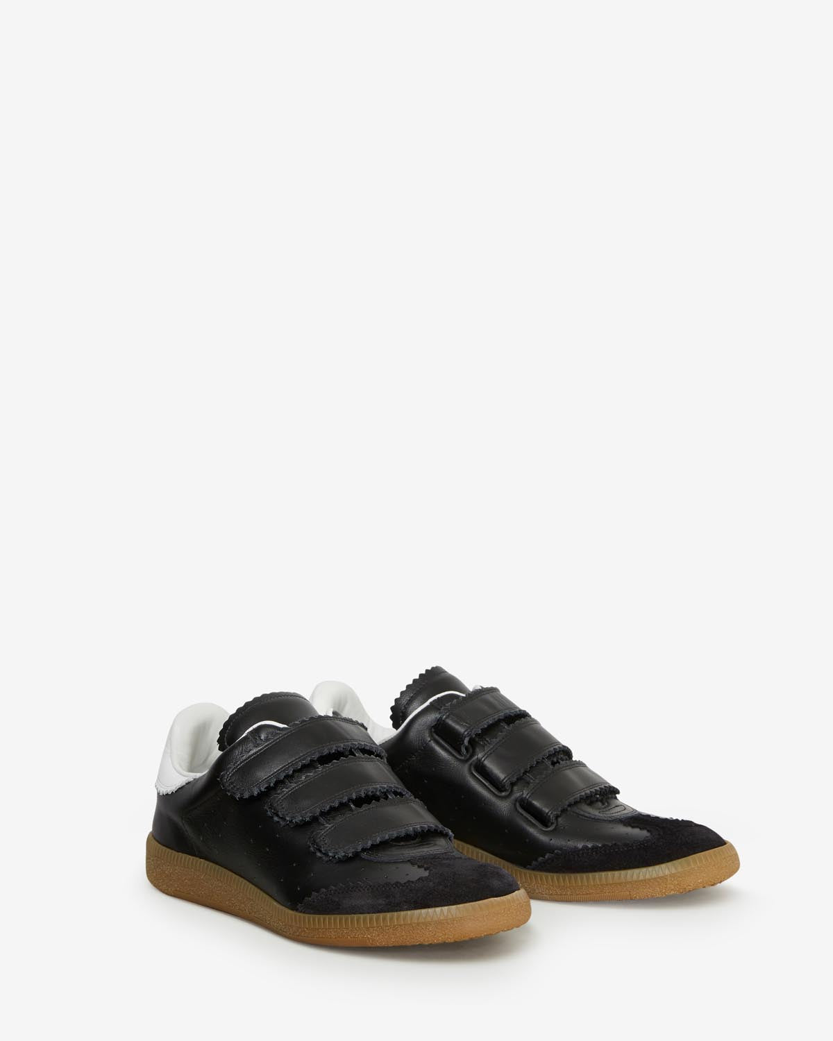 Isabel Marant Beth baskets cuir noir velcro