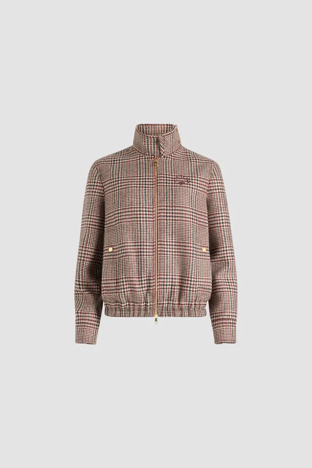 Patou Jackets bomber Prince de Galles laine 34-44