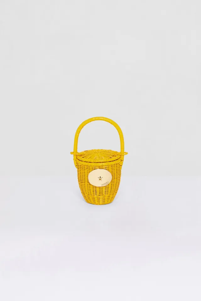 Patou Bags AC003 sac seau osier Citrus TU jaune