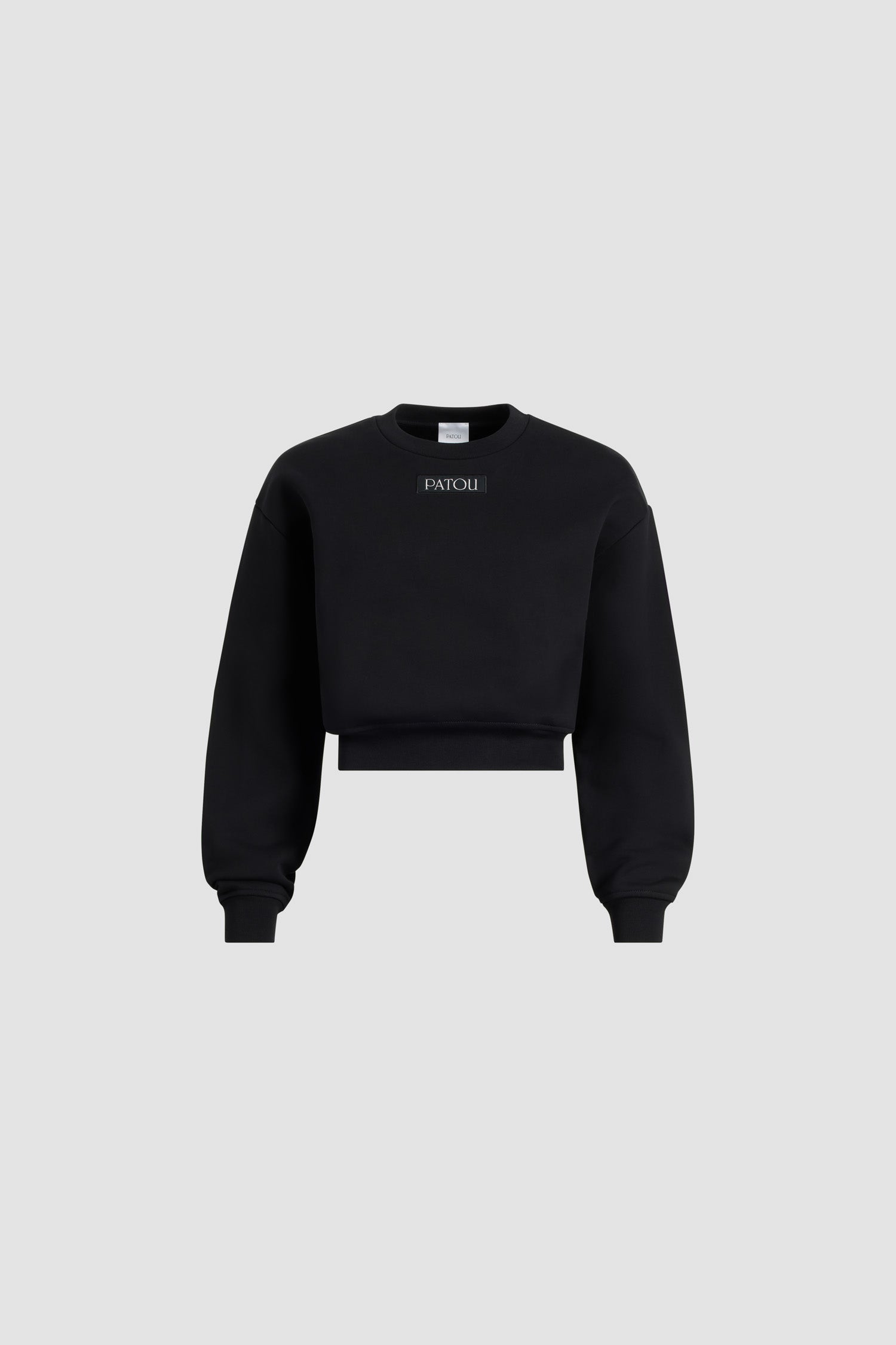 Patou JE200 sweat coton bio noir coupe cropped