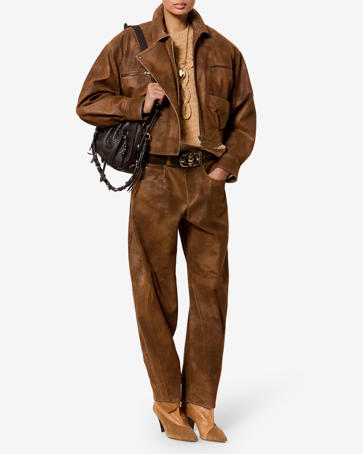 Isabel Marant Belma veste marron biker