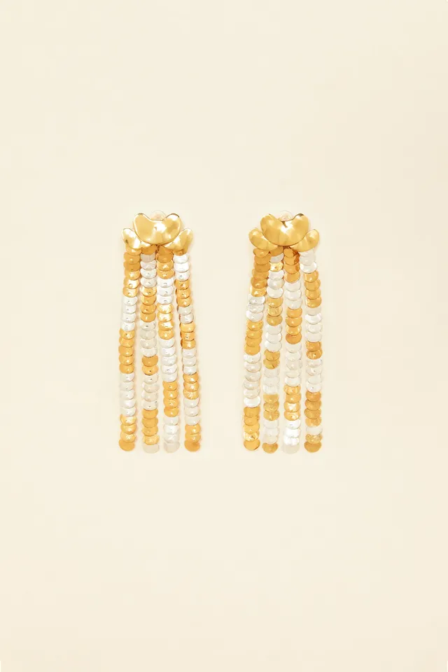 Patou JW002 boucles d'oreilles laiton or argent