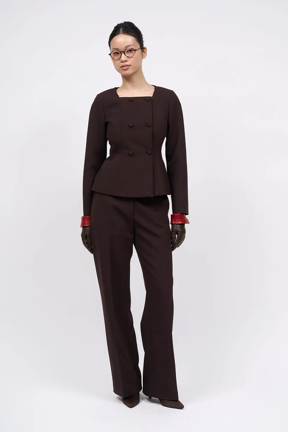 Paul & Joe Tailoring Raynald pantalon droit laine cady