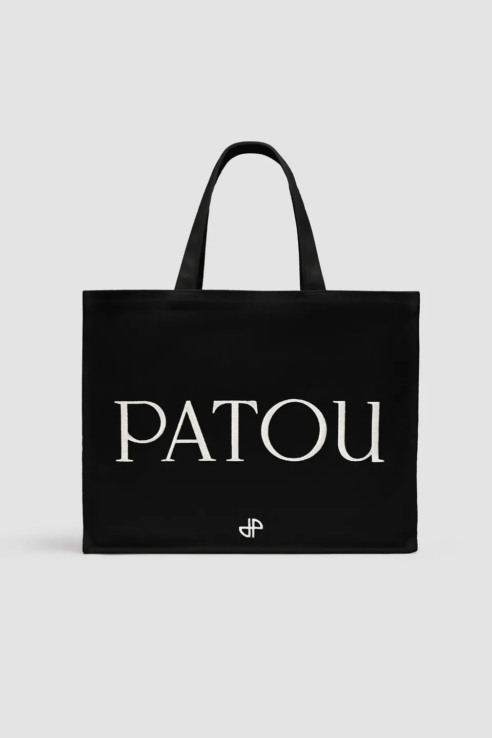 Patou P24AC0450076999B tote noir toile coton
