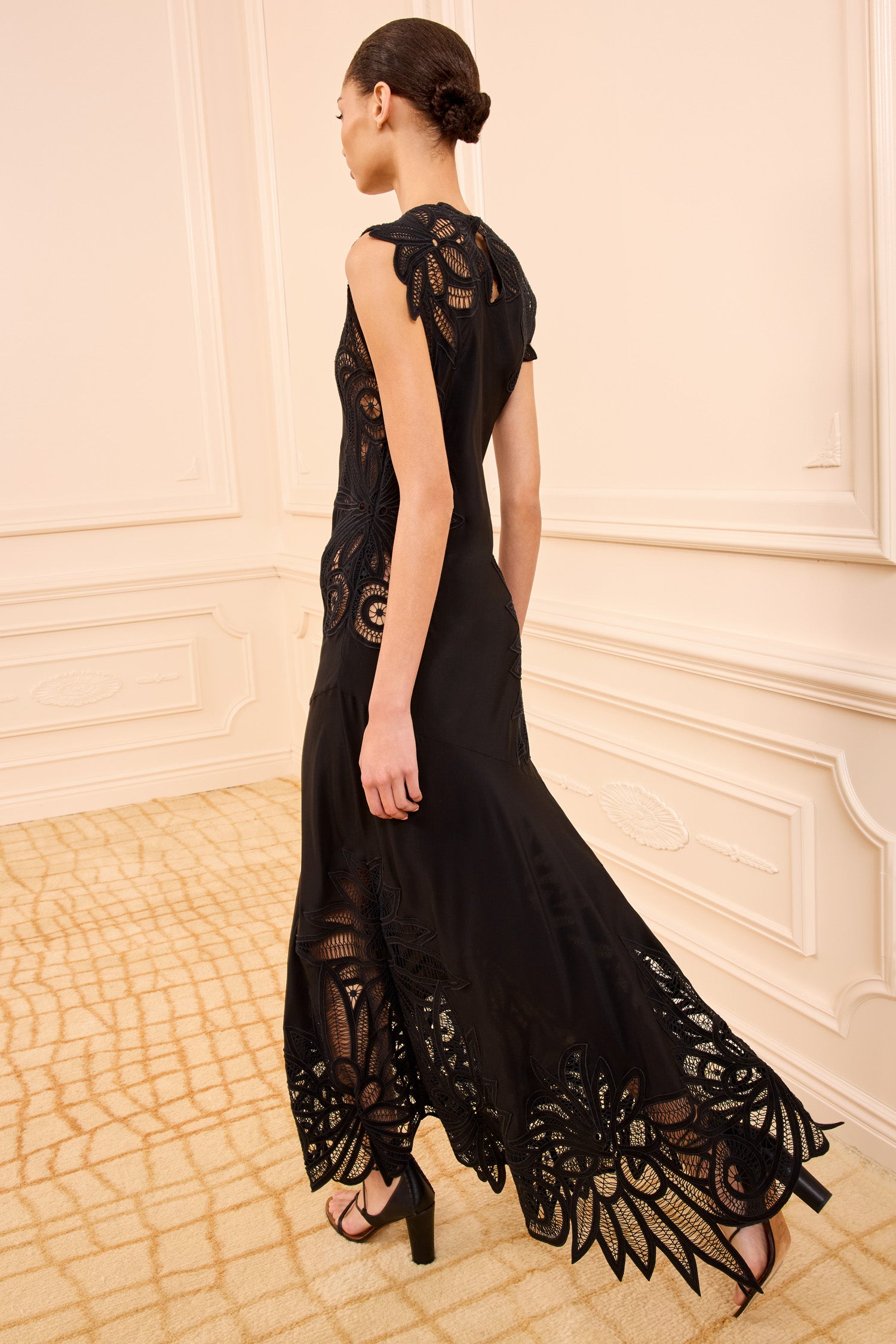 Ulla Johnson Idra robe maxi Noir soie biais