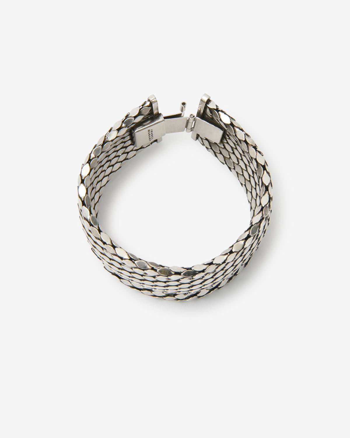 Isabel Marant Gaia bracelet argent laiton rigide 17cm