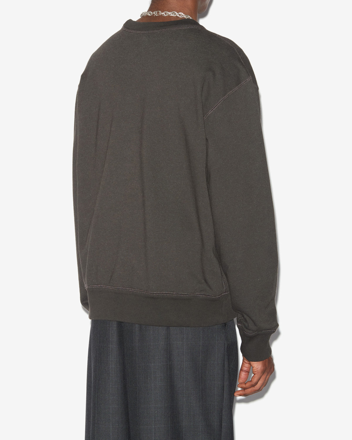Isabel Marant Mikoy sweat coton noir délavé logo