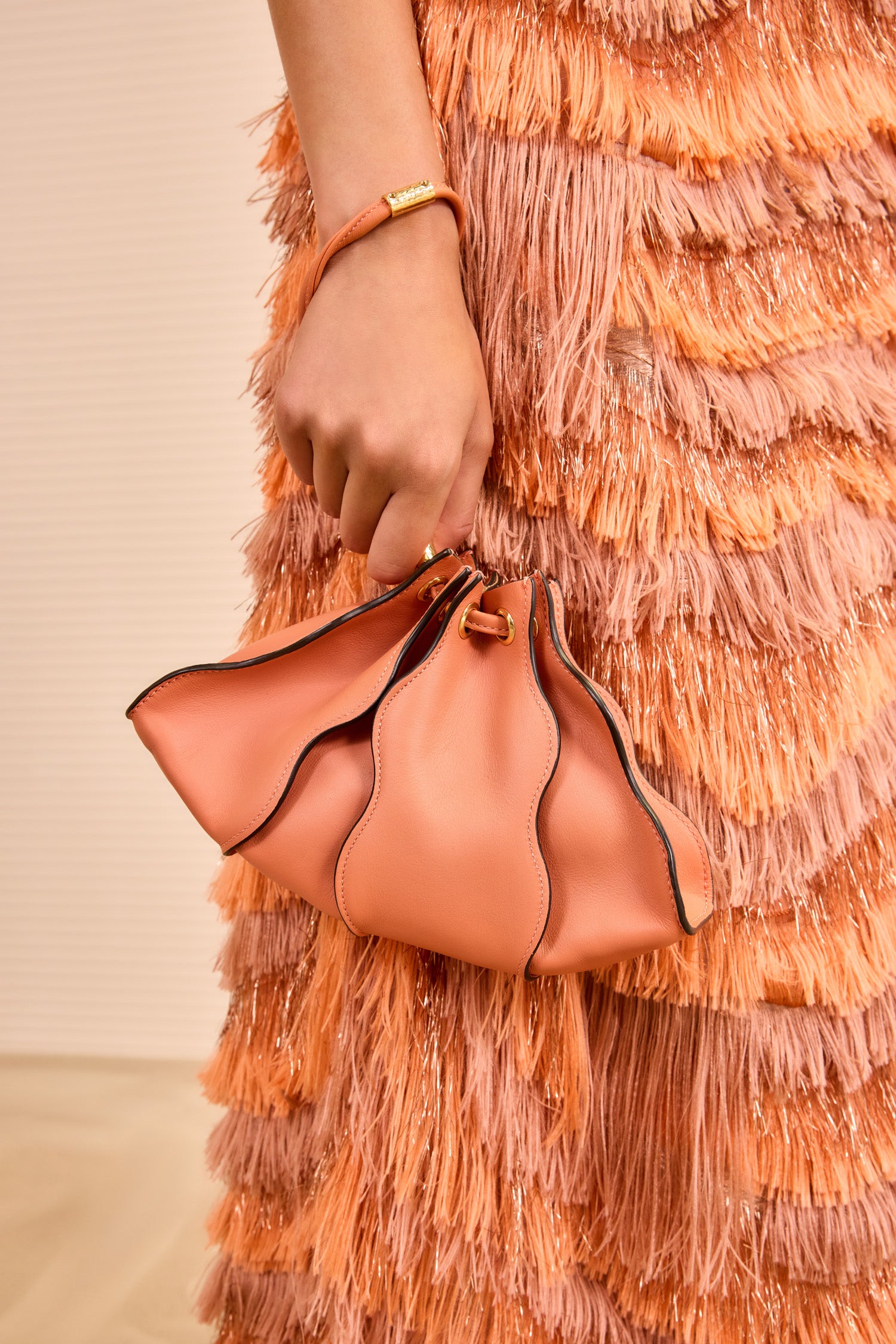 Ulla Johnson Adria sac bandoulière cuir rose