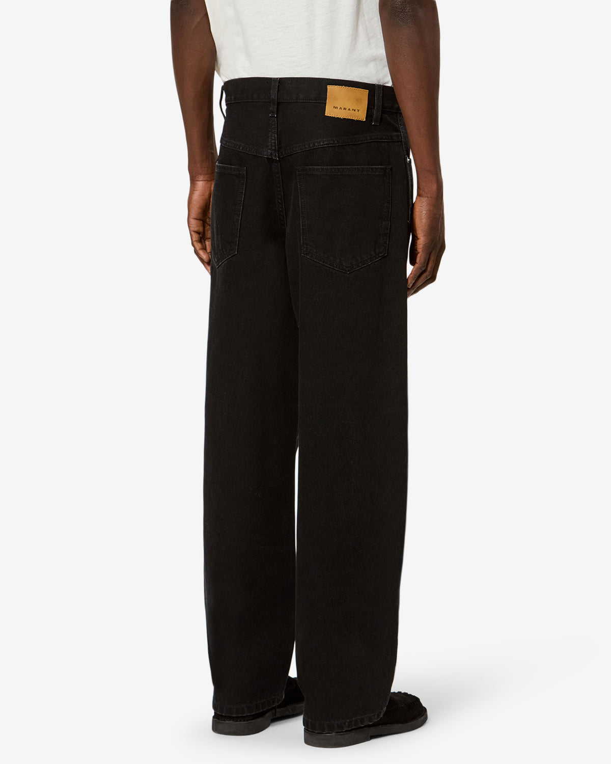 Isabel Marant Jorjey jean loose noir délavé coton