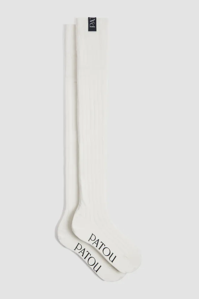 Patou Accessories H26AC1710239001W chaussettes mi-mollet blanc TU