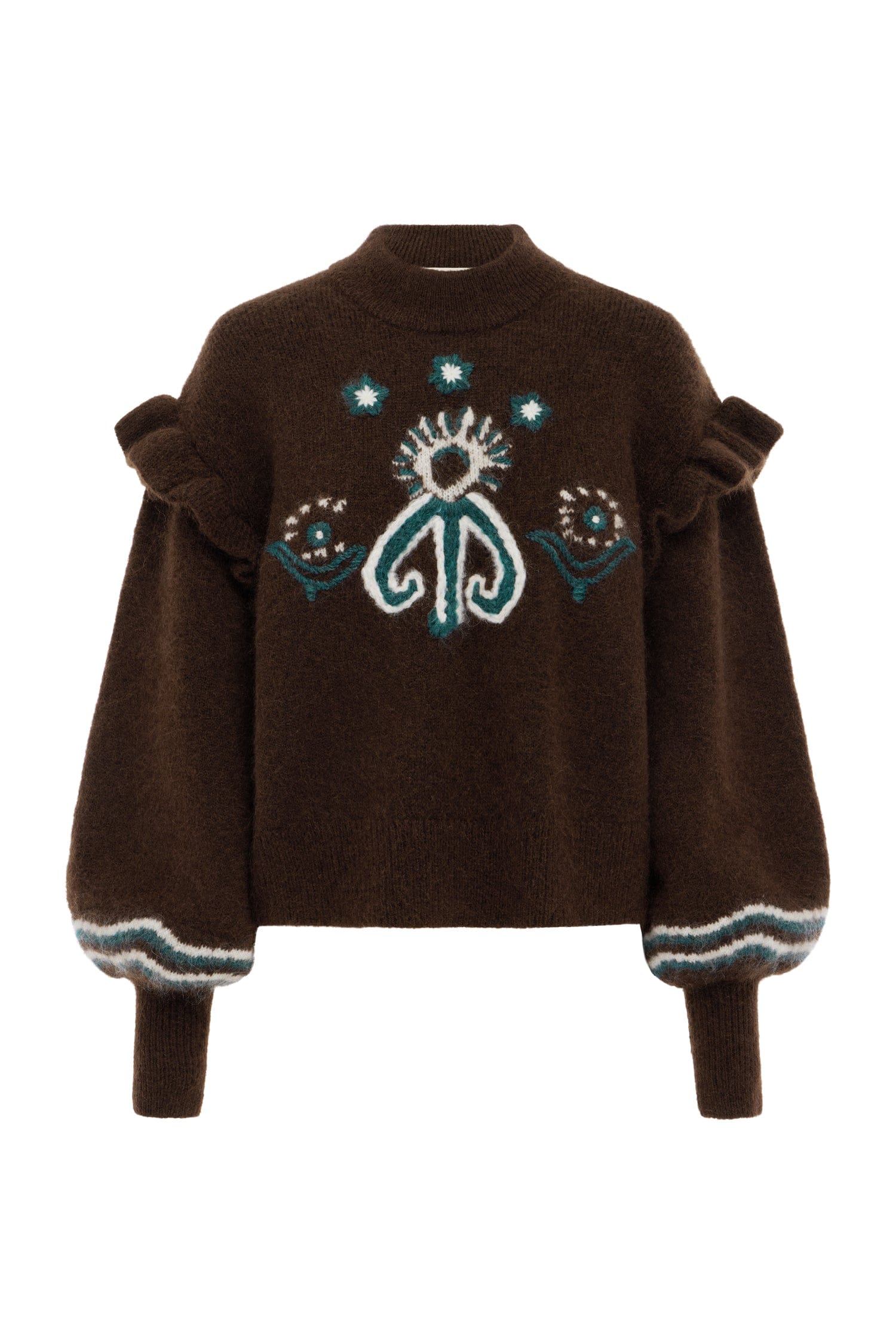 Alemaïs Sun Dancer Sweater pull mohair brodé
