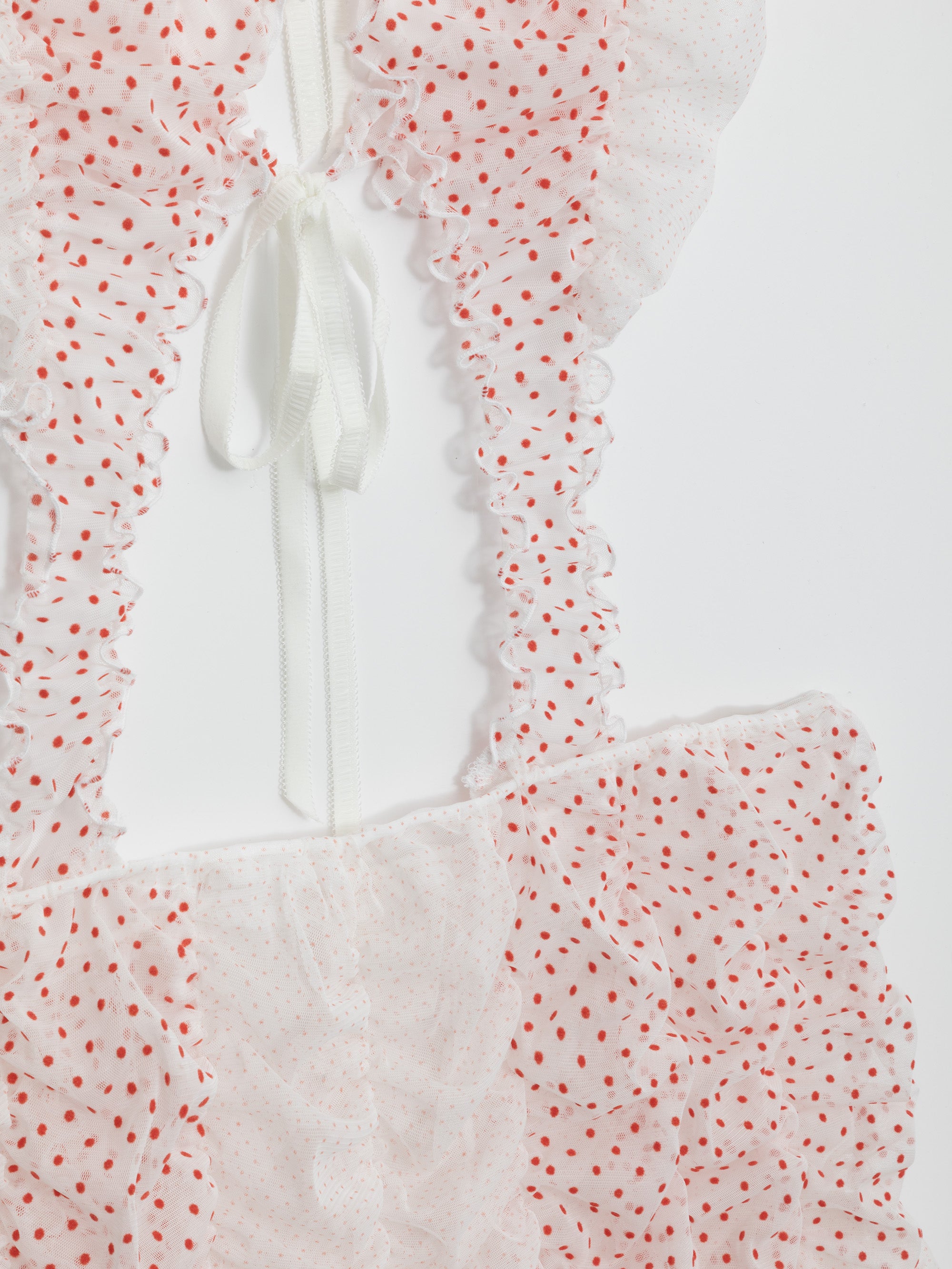 Ester Manas Dresses Butterfly Polka Dot robe blanche 44/50