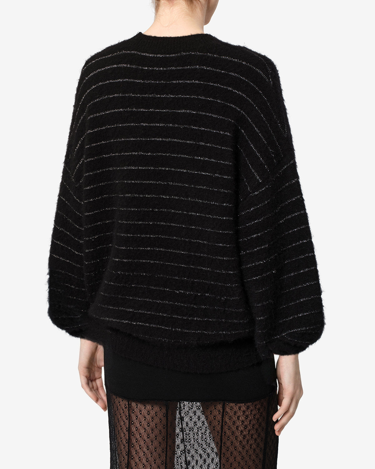Isabel Marant Stacy PU0993 pull noir argenté