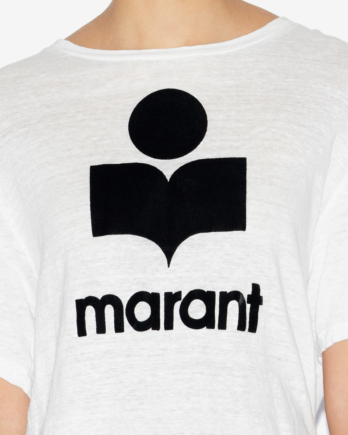Isabel Marant Zewel TS0001 t-shirt lin blanc XS