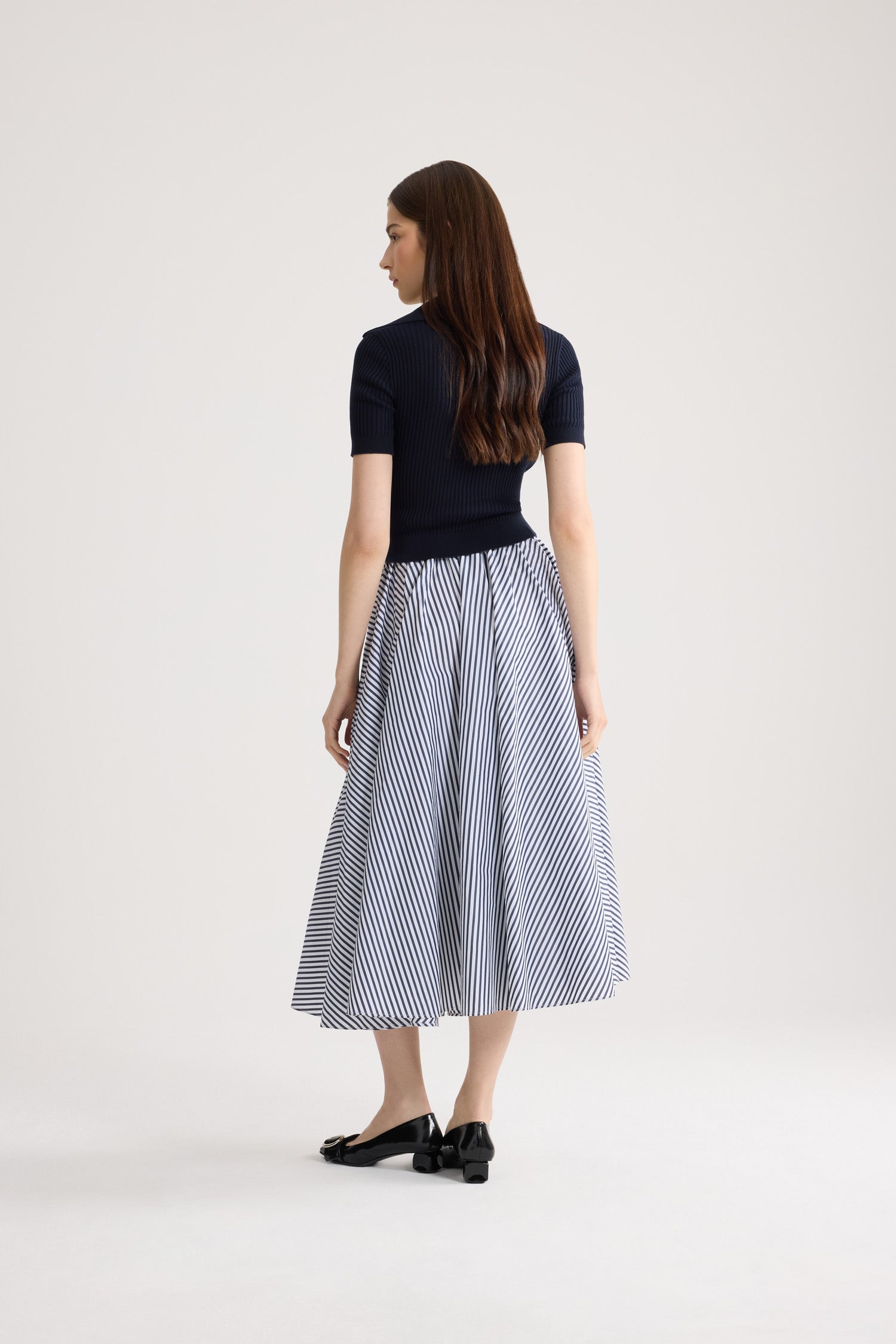 Patou KN3418094694N polo coton bleu marine brodé