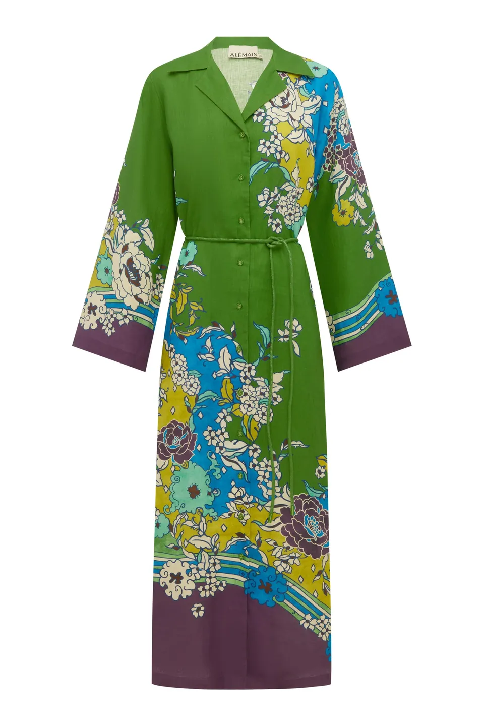Alemaïs Nanci Shirtdress robe chemise lin floral