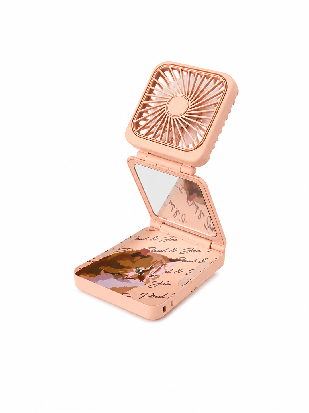 PAUL & JOE Accessoires beauté ventilateur portatif Rose miroir 5 vitesses