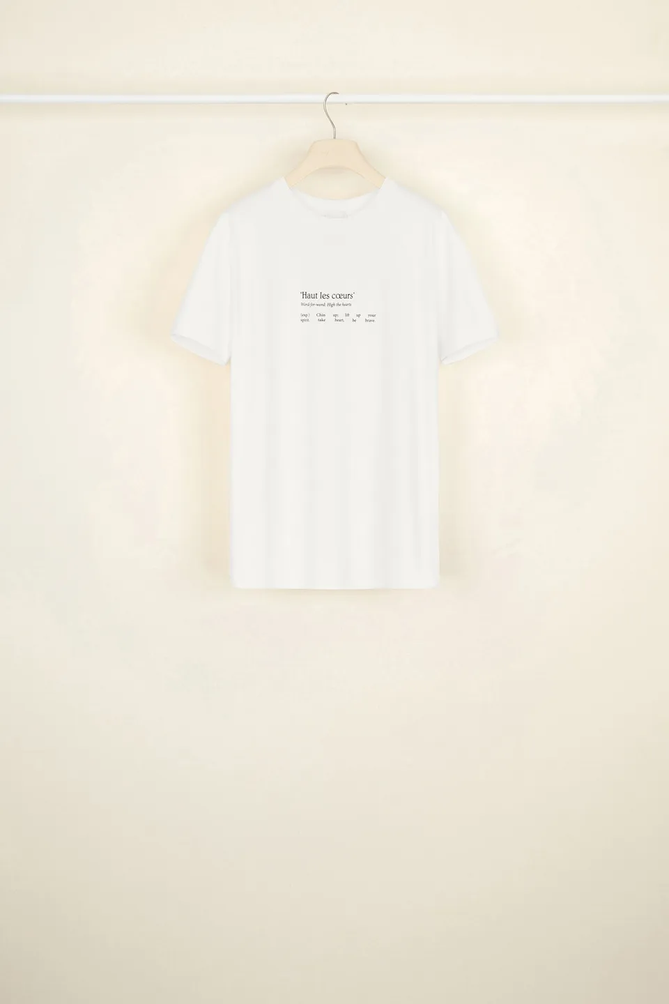 Patou JE006 tee-shirt coton bio Haut Les Coeurs B blanc