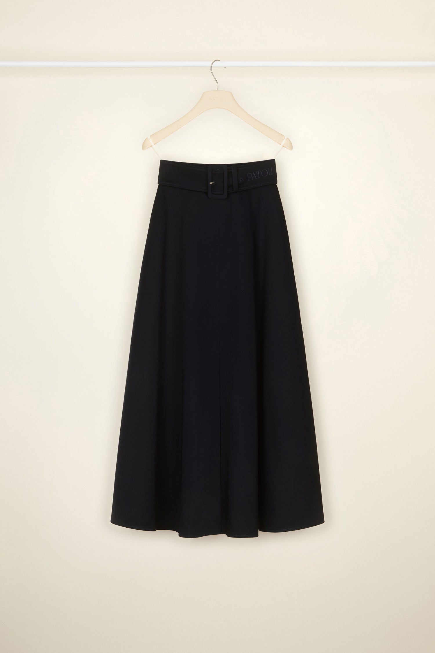 Patou P22SK0260074698N jupe maxi bleu coton bio