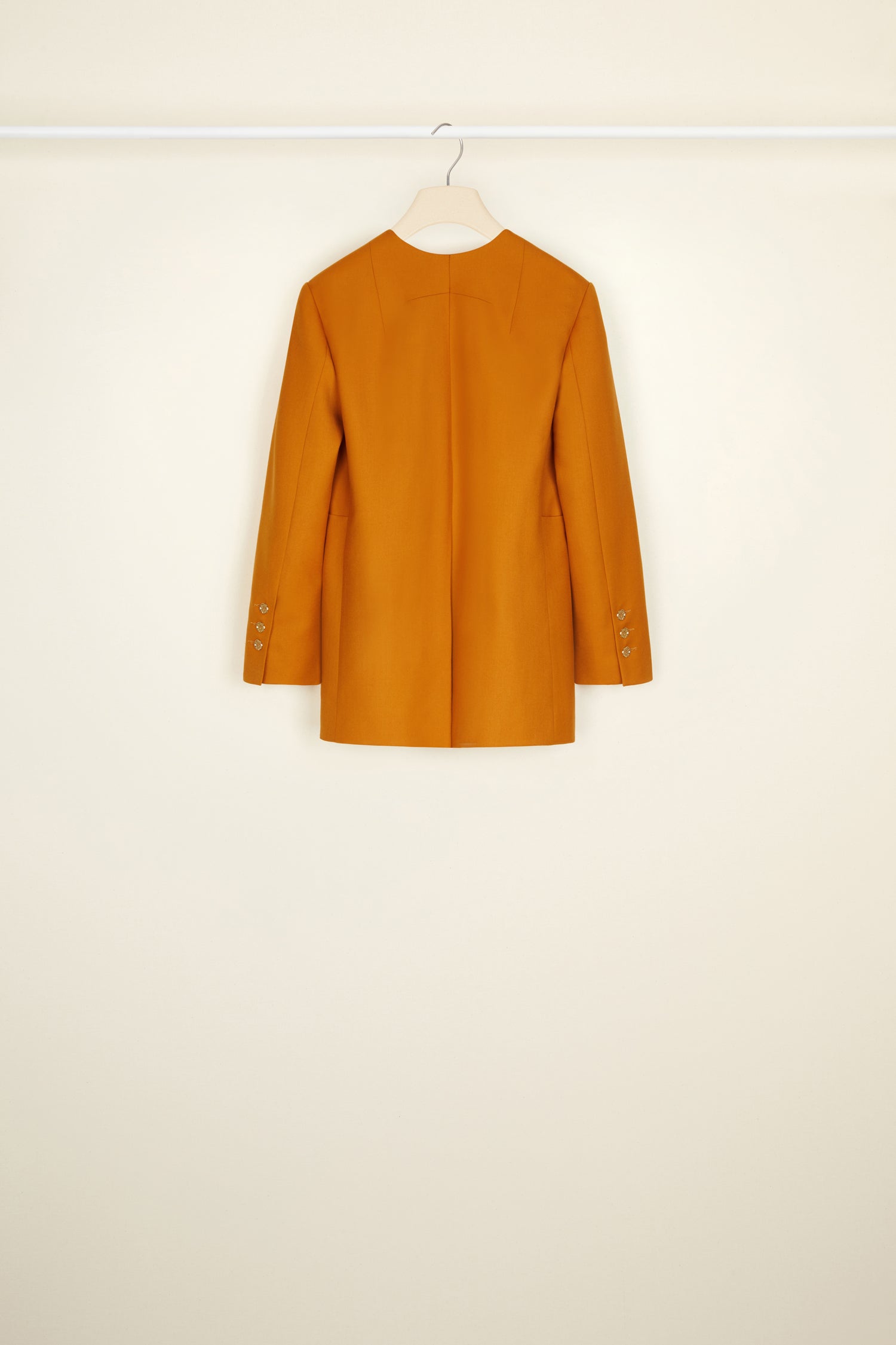 Patou JA0020005252T veste croisée Gingerbread laine bio