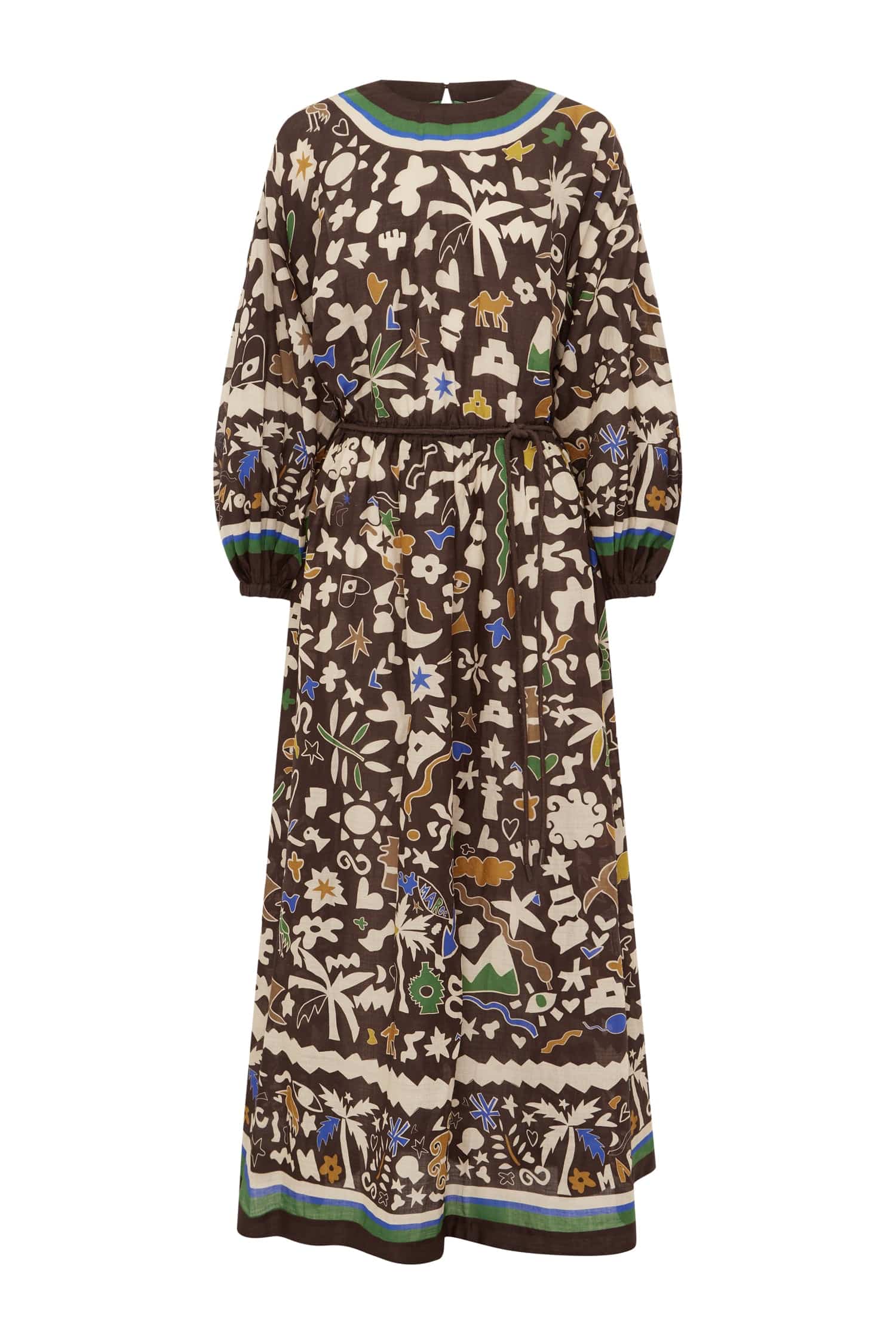 Alemäis Dresses Maroc Midi robe midi ramie 8 AU/UK
