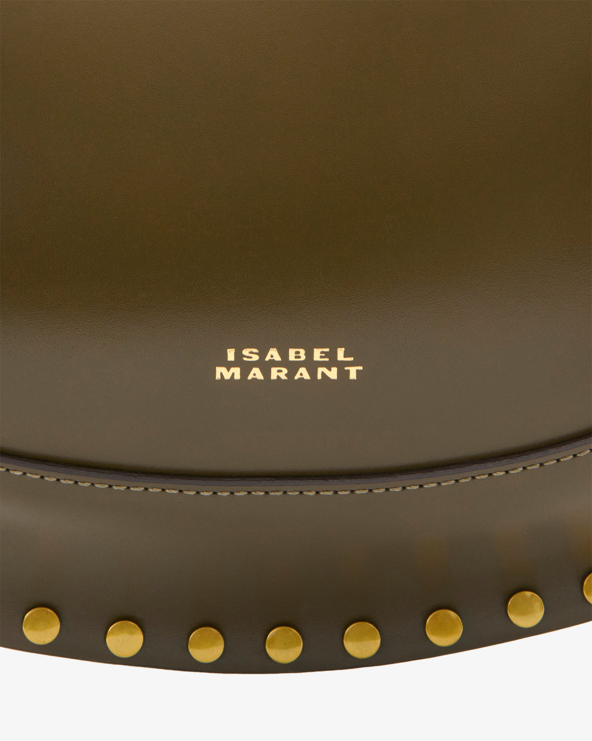 Isabel Marant Oskan Moon PP0003FA sac cuir olive foncé