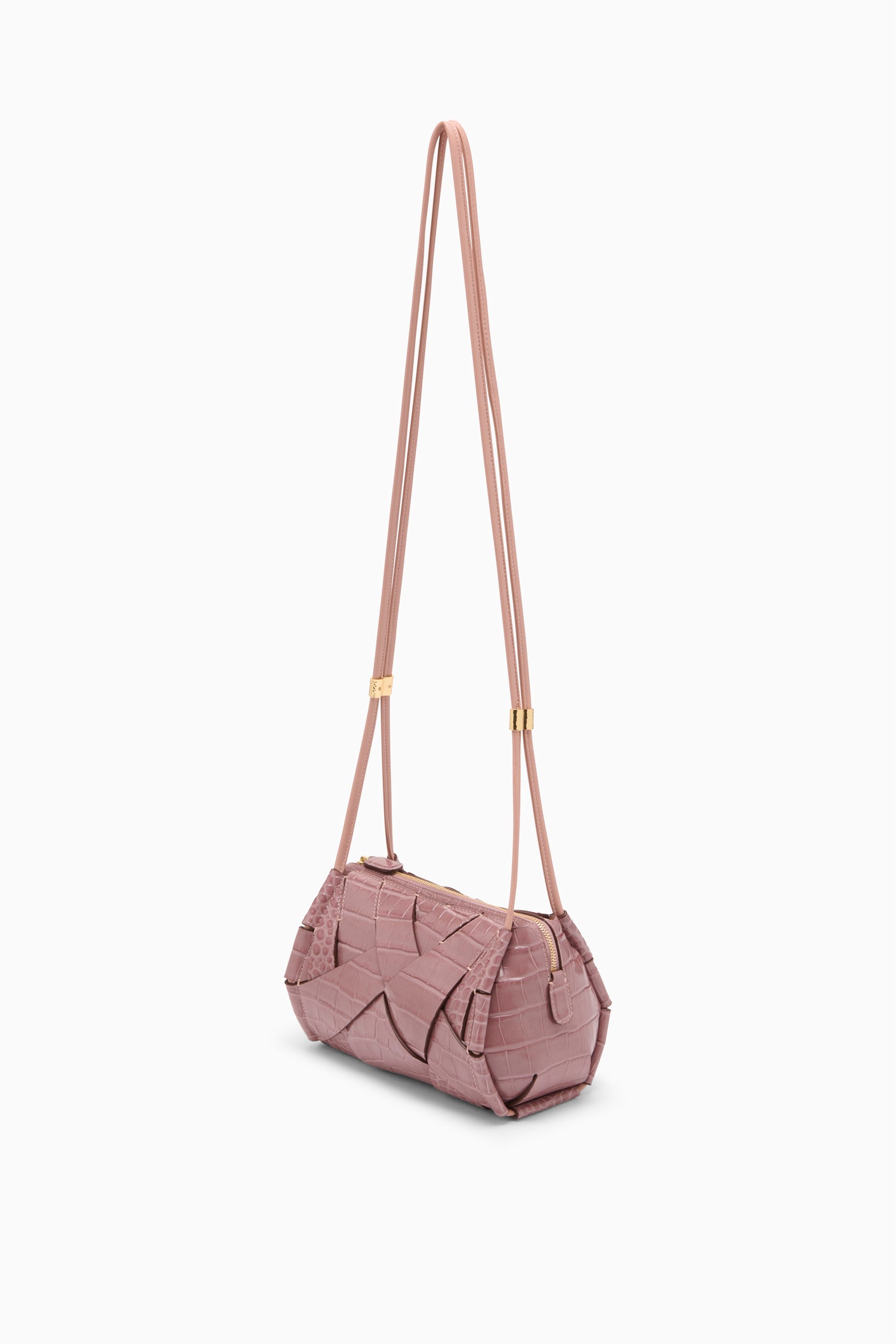 Ulla Johnson Charlotte sac caméra cuir rose Rosa