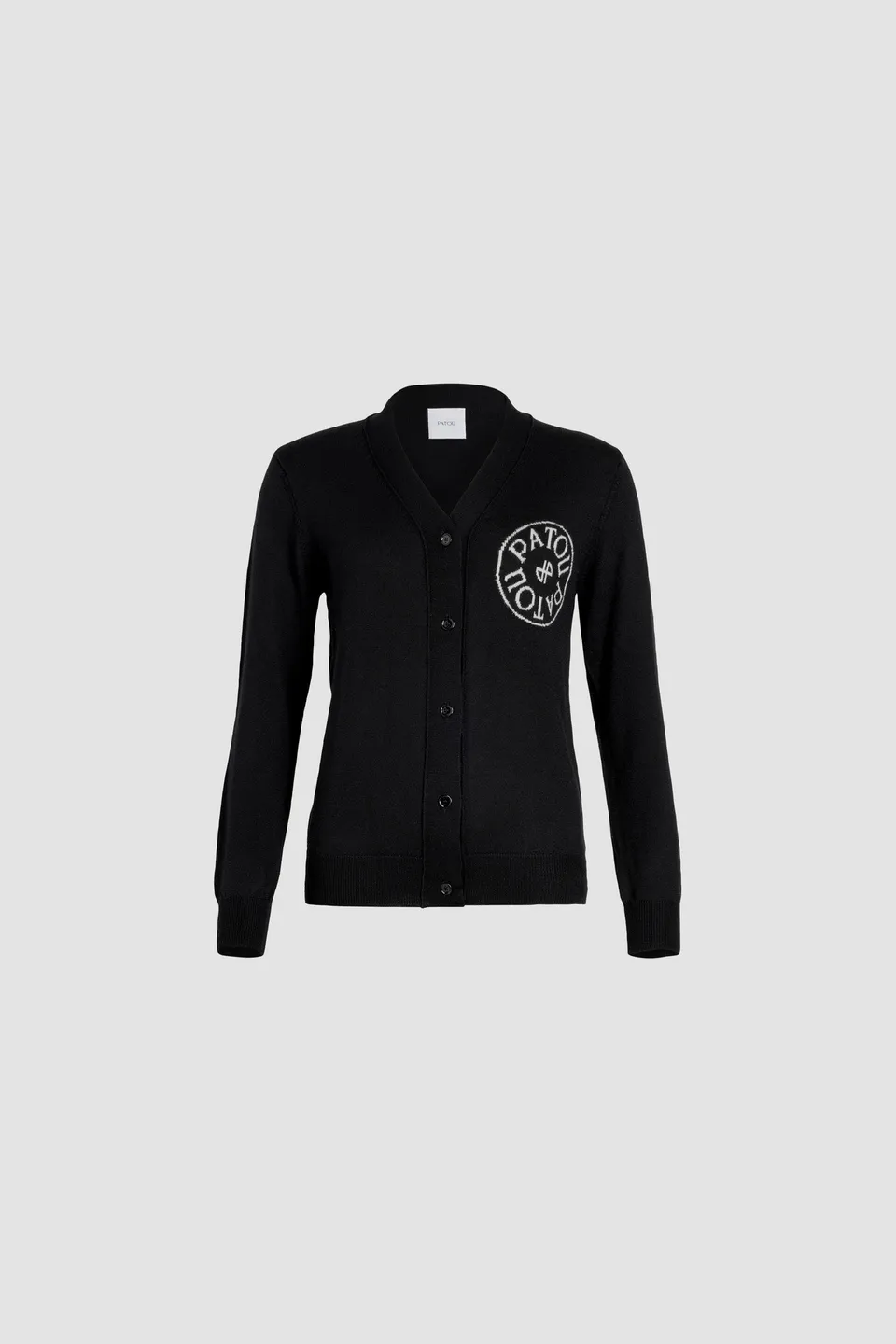 Patou Knitwear Cardigan P24KN1208047999B Noir Laine