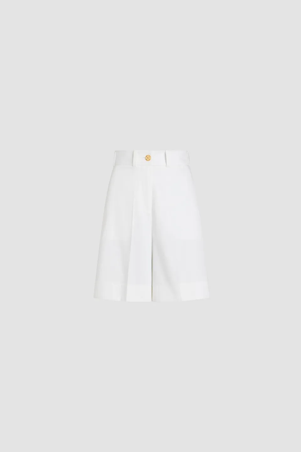 Patou P25TR0480074001W bermuda blanc coton gabardine