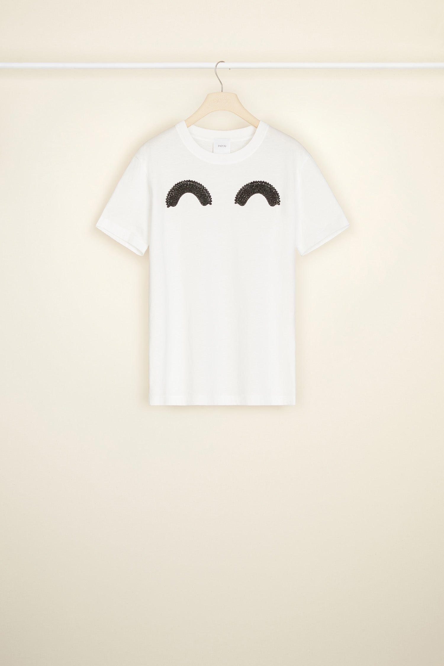 Patou JE009 P21JE0099999001W t-shirt blanc coton bio