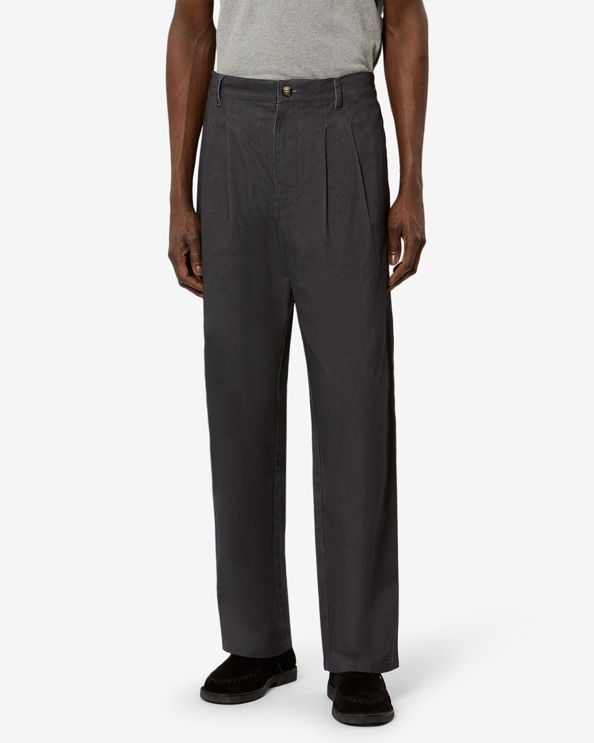Isabel Marant Yostin pantalon café coton loose