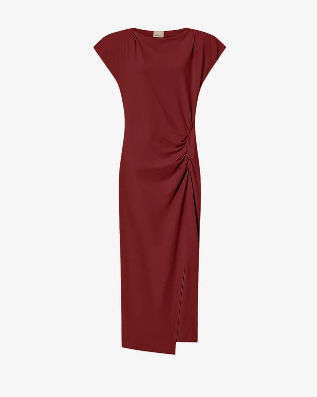 Isabel Marant Robes Nadela robe bordeaux jersey coton