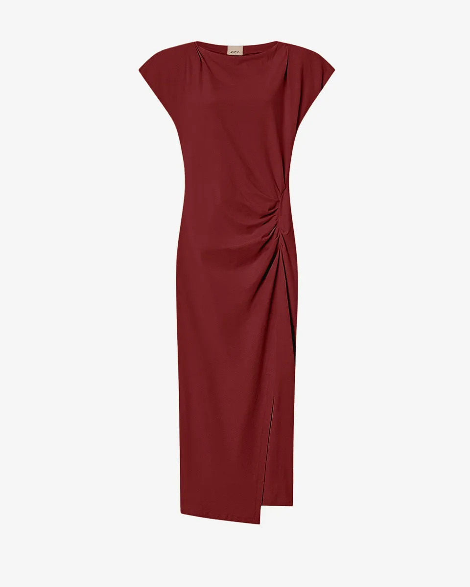 Isabel Marant Robes Nadela robe bordeaux jersey coton