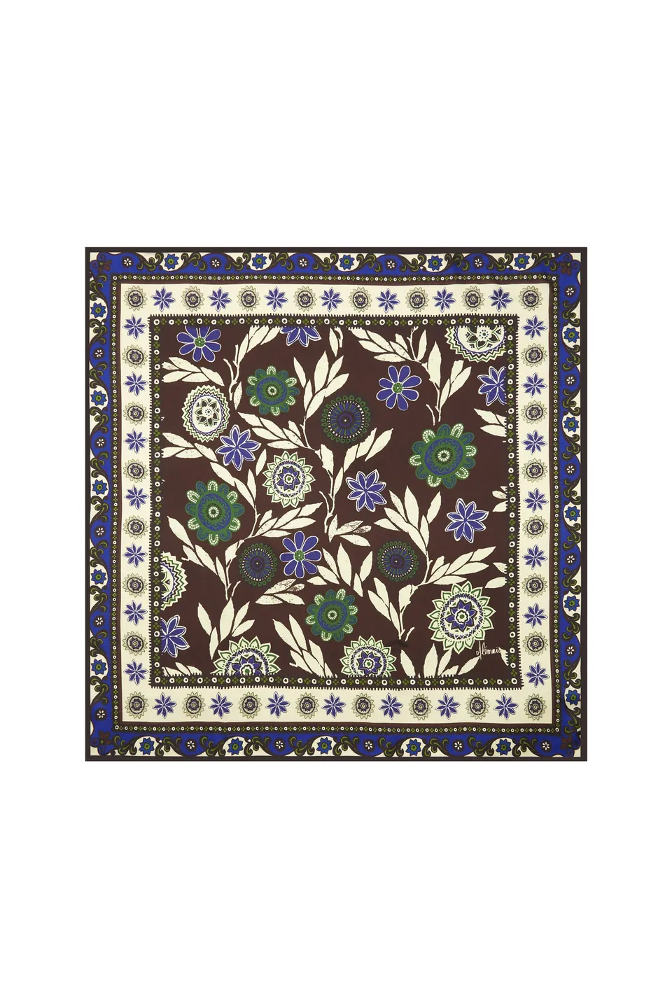 Alemaïs Jasper foulard carré twill de soie