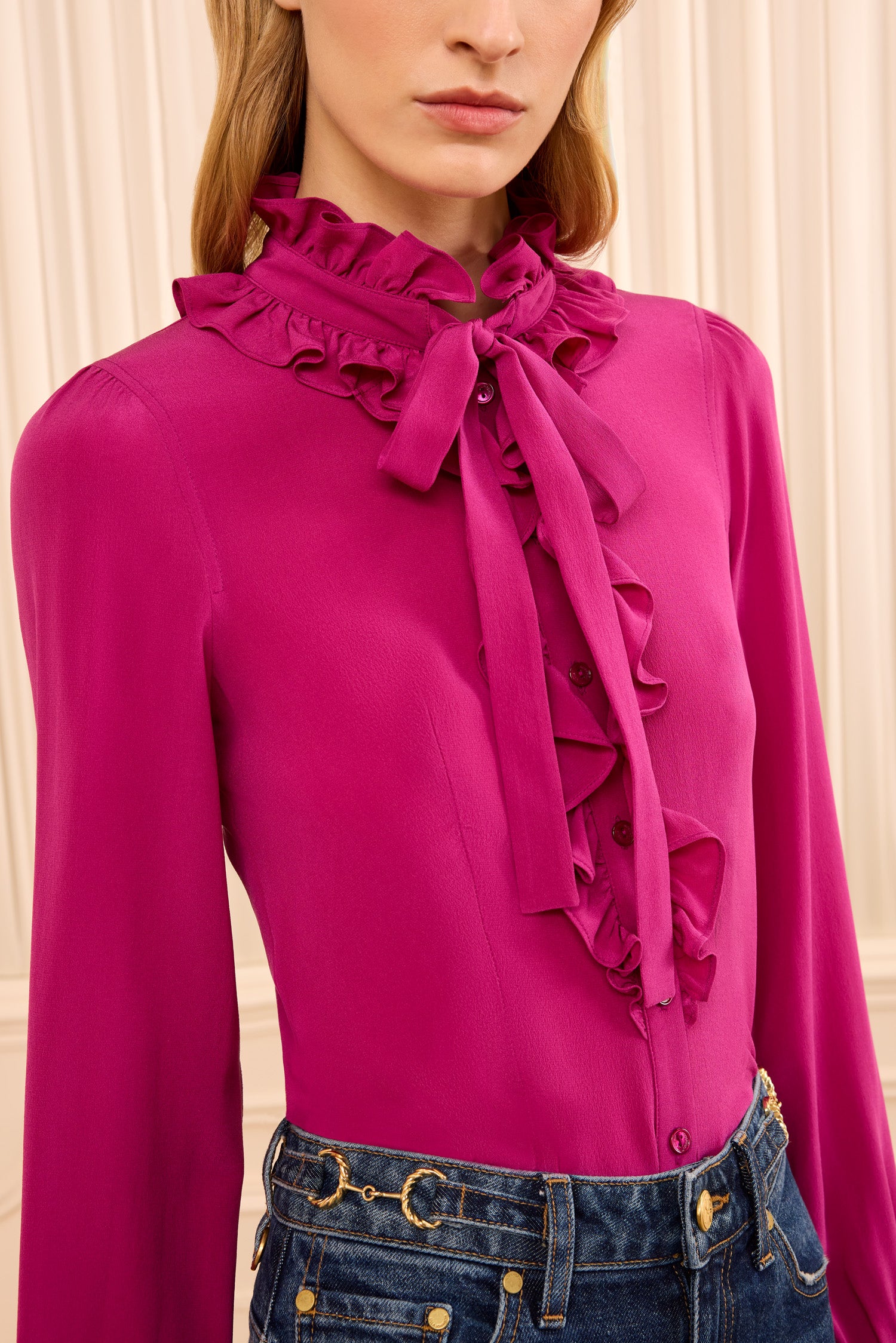 Ulla Johnson Catroux FA260221 blouse soie orchid