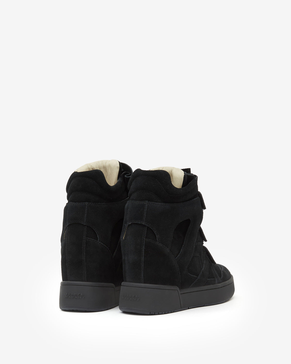 Isabel Marant IM3 baskets compensées cuir noir