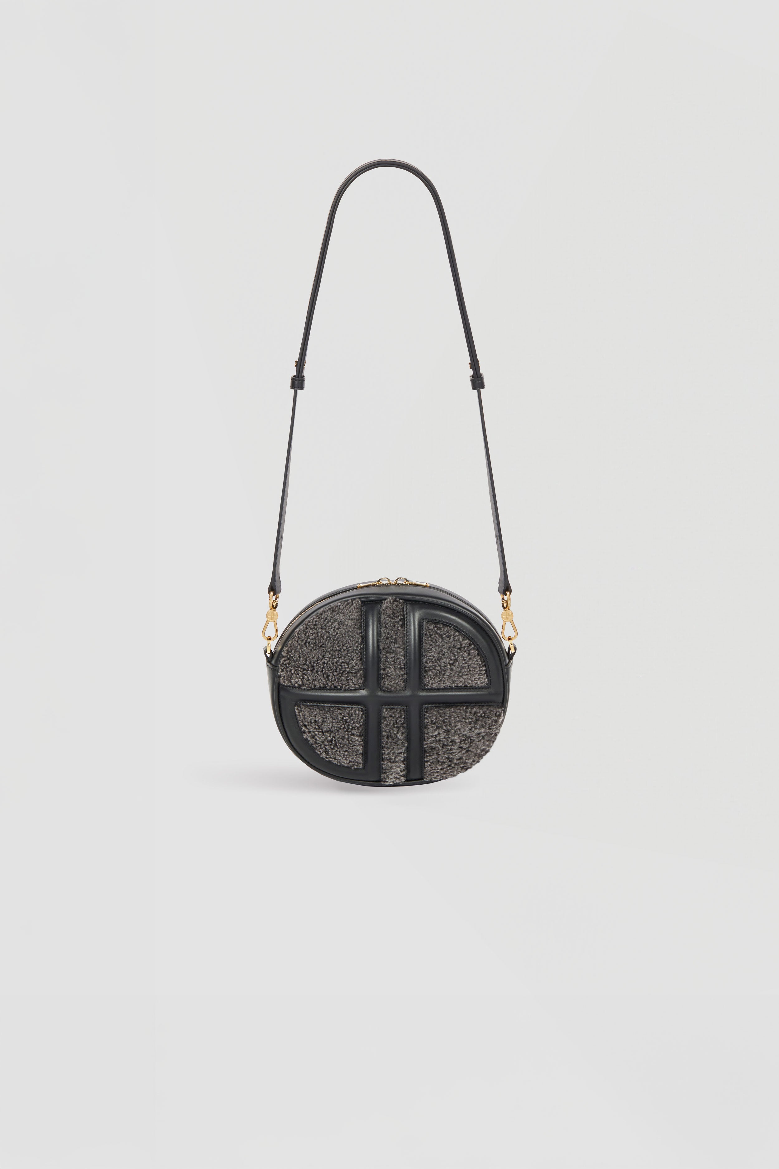 Patou Le JP BA006 sac shearling cuir anthracite TU